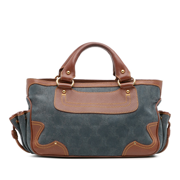 Pre-Loved Celine Macadam Denim Boogie Handbag - Picture 1 of 12
